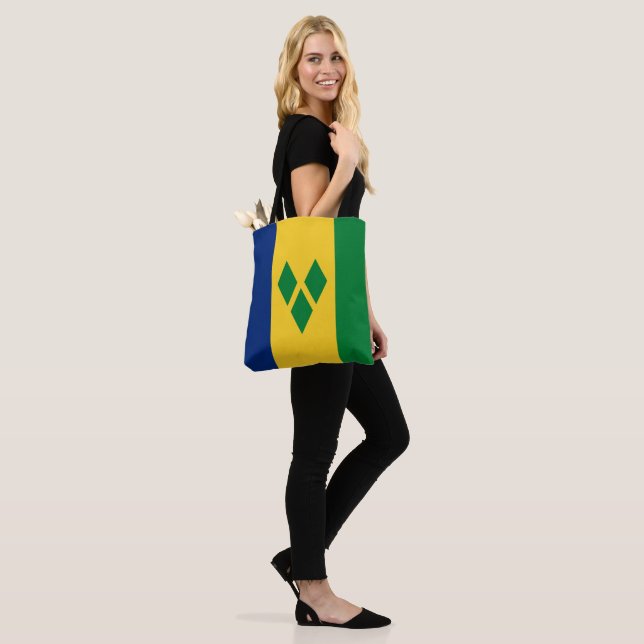 St Vincent and the Grenadines Flag Vincy Tote Bag (On Model)