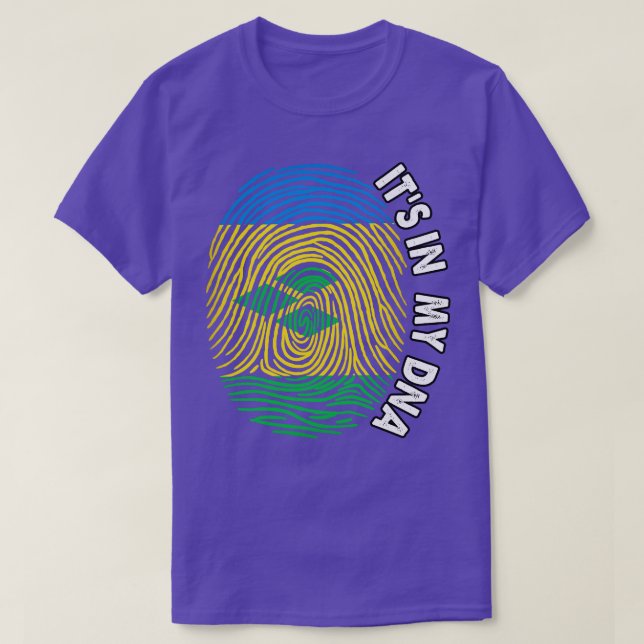 St Vincent And The Grenadines Its In My DNA Saint  T-Shirt (Design Front)