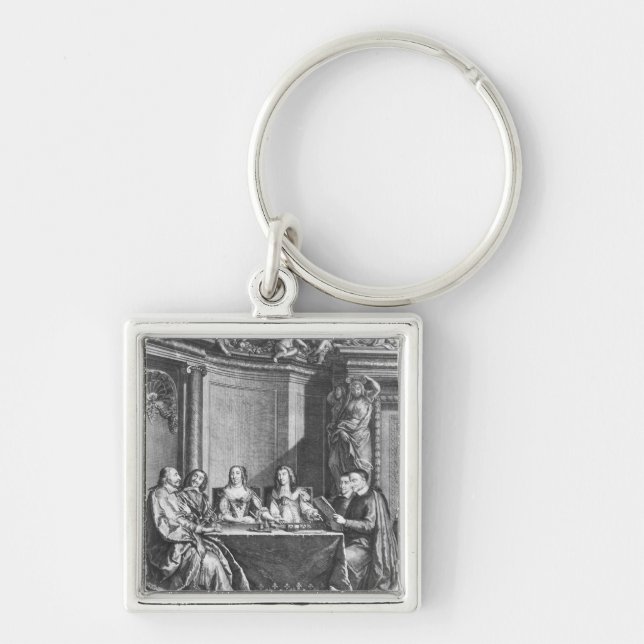 St. Vincent de Paul  and Cardinal Jules Mazarin Keychain (Front)