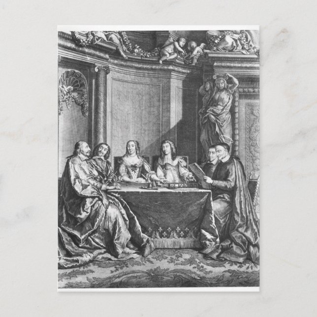 St. Vincent de Paul  and Cardinal Jules Mazarin Postcard (Front)