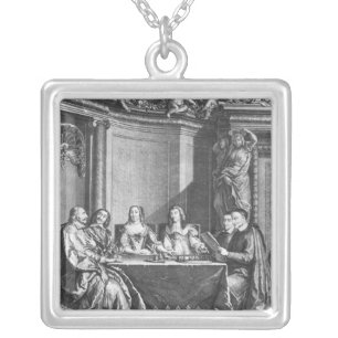 St. Vincent de Paul and Cardinal Jules Mazarin Silver Plated Necklace