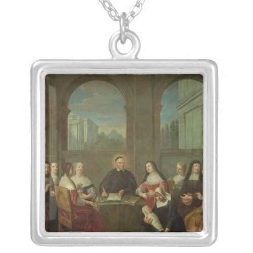 St Vincent de Paul and the Sisters of Charity Silver Plated Necklace