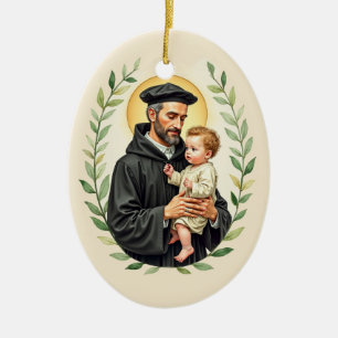 St Vincent de Paul God's Peace and Blessings Ceramic Ornament