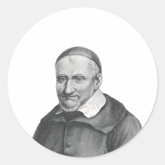 St. Vincent de Paul Patron Saint of Charity Classic Round Sticker (Front)