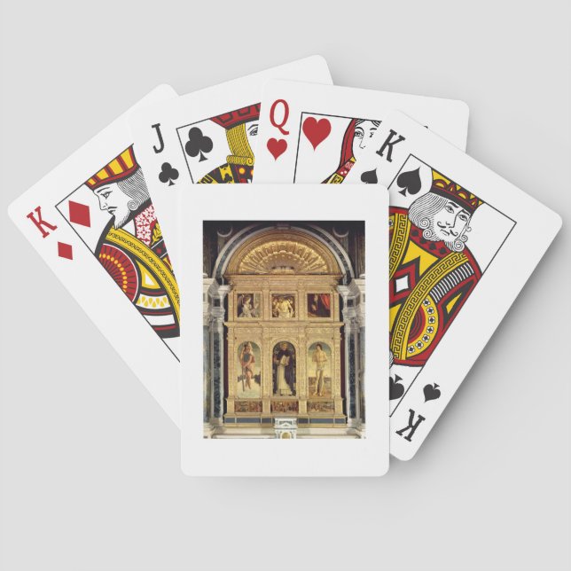 St. Vincent Ferrer Altarpiece, c.1465 (polyptych) Poker Cards (Back)