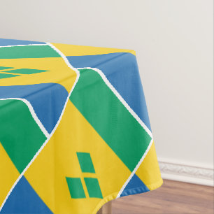 ST VINCENT Flag Patriotic Tablecloth