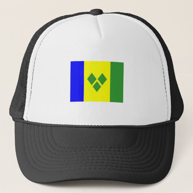 St. Vincent Flag Trucker Hat (Front)