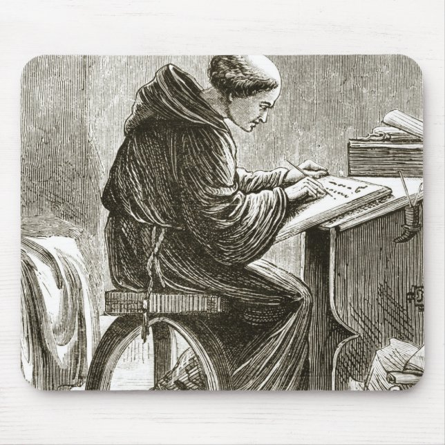 St. Vincent writing in his cell at Ferins, from 'T Mouse Pad (Front)