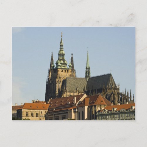 St Vitus Cathedral and Prague Castle one of Postcard