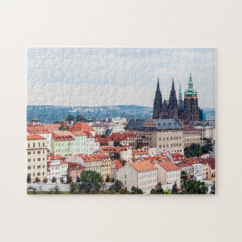 St Vitus Cathedral and Prague Cityscape _ Czech R Jigsaw Puzzle