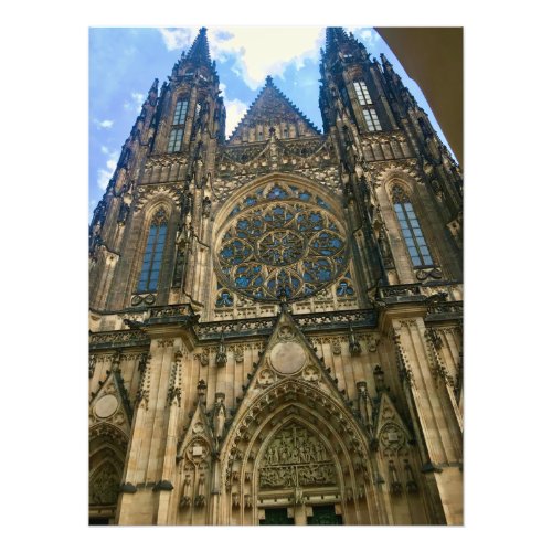 St Vitus Cathedral in Prague Czech Republic Photo Print