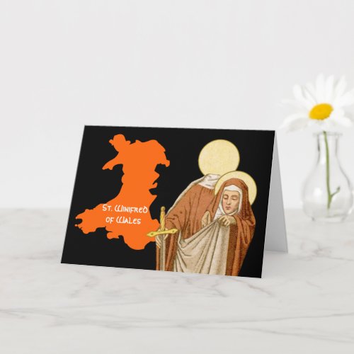 St Winifred of Wales P 002 Card