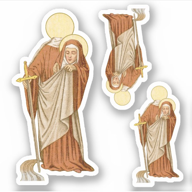 St. Winifred of Wales (P 002) Sticker (Front)