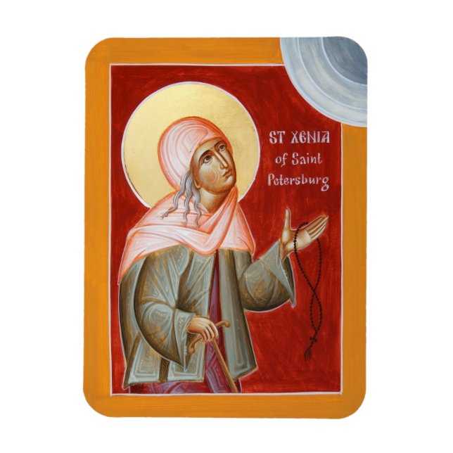 St Xenia of St Petersburg Magnet (Vertical)