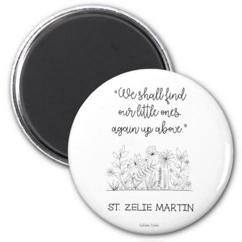 St Zelie Martin Miscarriage Magnet