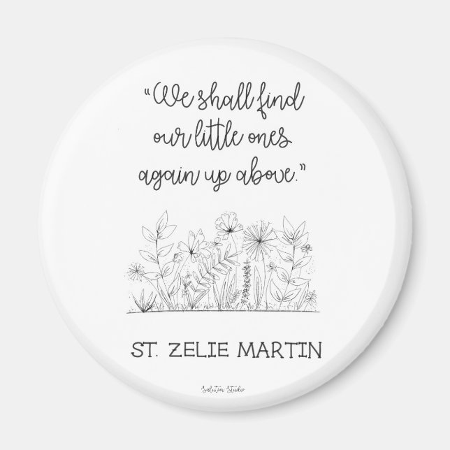 St. Zelie Martin Miscarriage Magnet (Front)