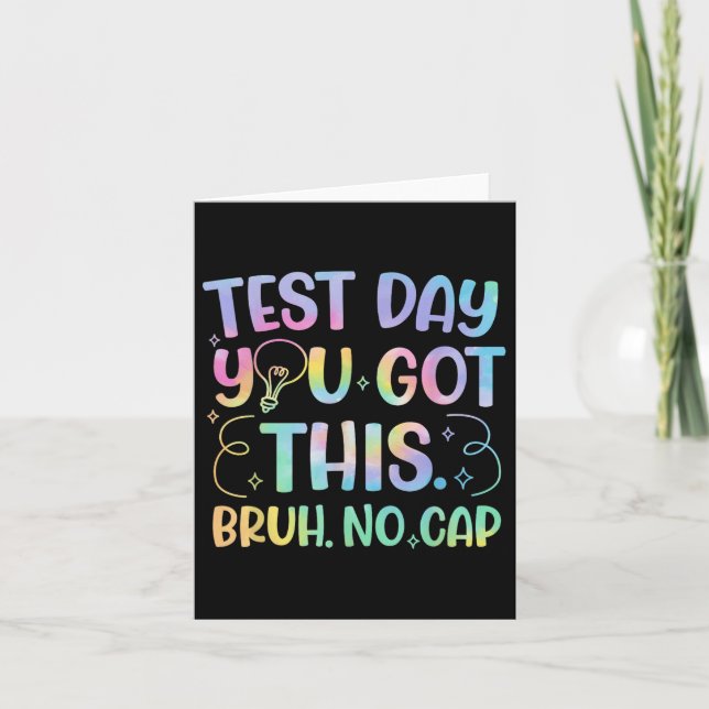 Staar State Testing Day Motivation You Got This Br Card (Front)
