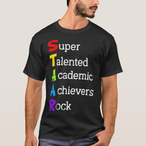 STAAR Super Talented Academic Achievers Rock Test  T_Shirt