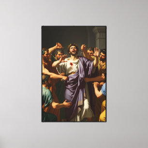 Stab of Fate: The Drama of a Roman Emperor’s Assas Canvas Print