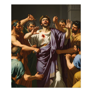 Stab of Fate: The Drama of a Roman Emperor’s Assas Photo Print