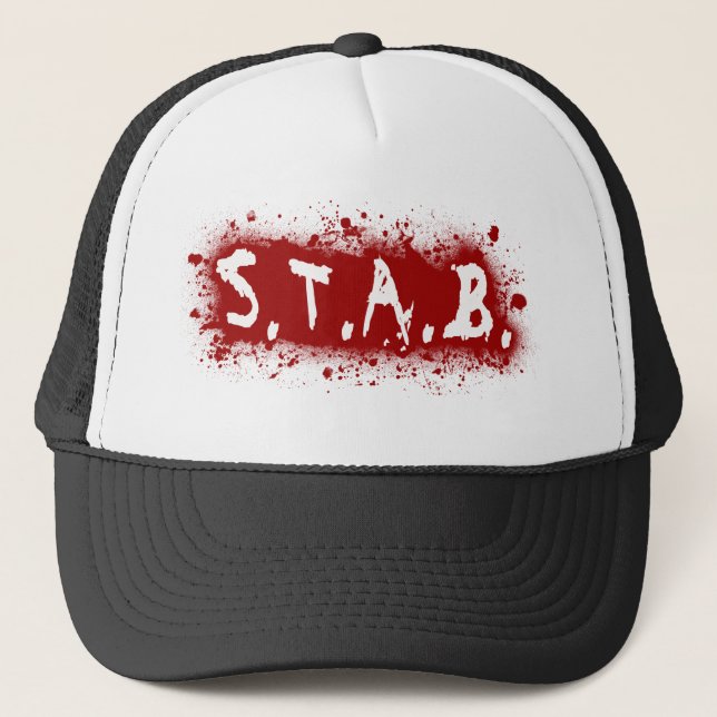 STAB Splatter Trucker Hat (Front)