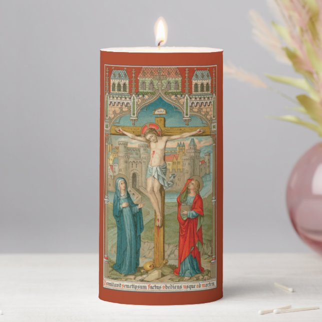 Stabat Mater (SAU 22) 3"x 6" Style 2 Pillar Candle (In Situ)