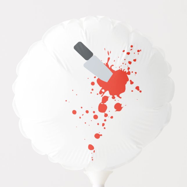 "Stabbed" Bloody Halloween Party Decoration Balloon (Front)
