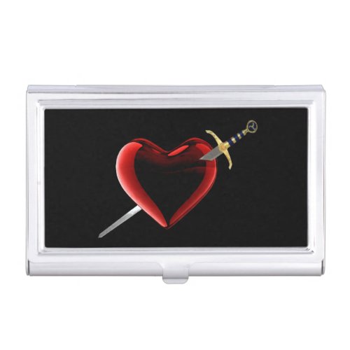 Stabbed In The Heart Business Card Holder