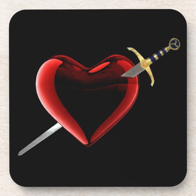 Stabbed In The Heart Coasters (Front)