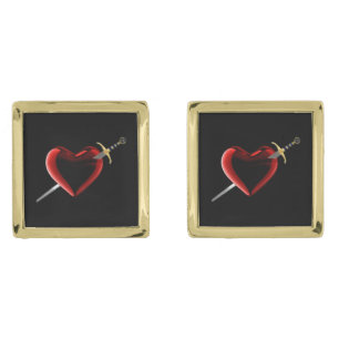 Stabbed In The Heart Cufflinks
