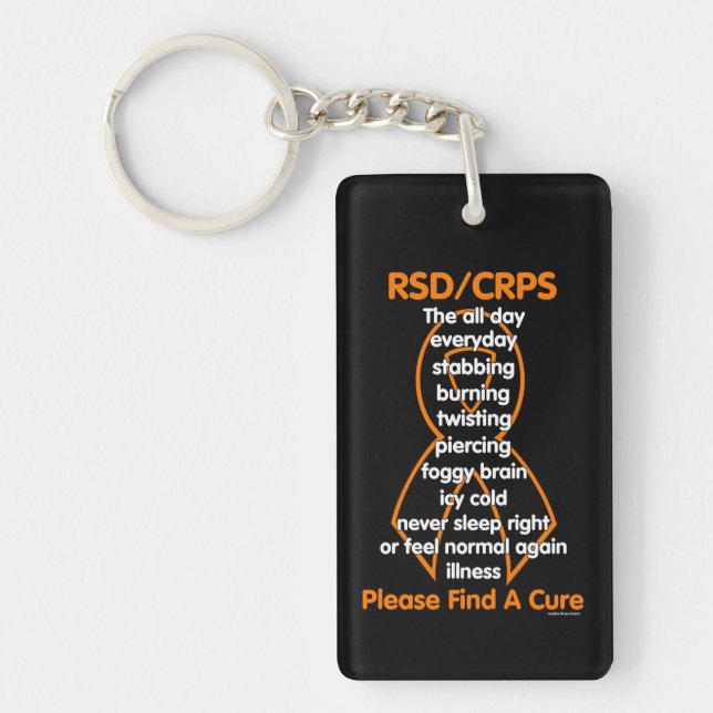 Stabbing Burning Twisting...RSD/CRPS Keychain (Front)