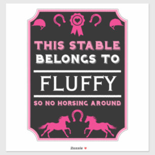 Stable Horseback Riding Sticker