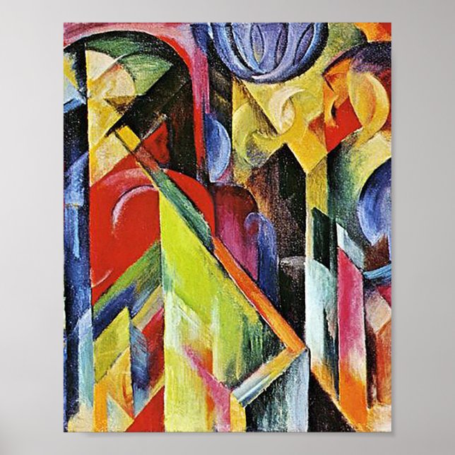 Stables by Franz Marc Poster (Front)