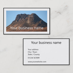 Stac Pollaidh Mountain Highlands of Scotland Busin Business Card