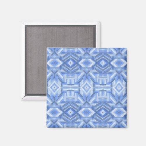Staccato Blue Abstract Soft Pastel Art Magnet