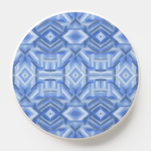 Staccato Blue Abstract Soft Pastel Art PopSocket