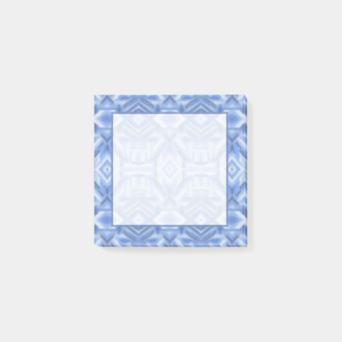 Staccato Blue Abstract Soft Pastel Art Post-it Notes