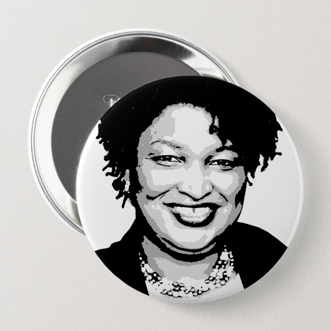 Stacey Abrams Button (Front & Back)