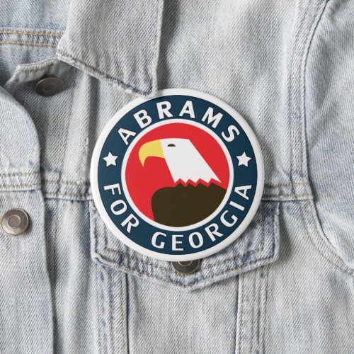 Stacey Abrams for Georgia Patriotic Bald Eagle Button