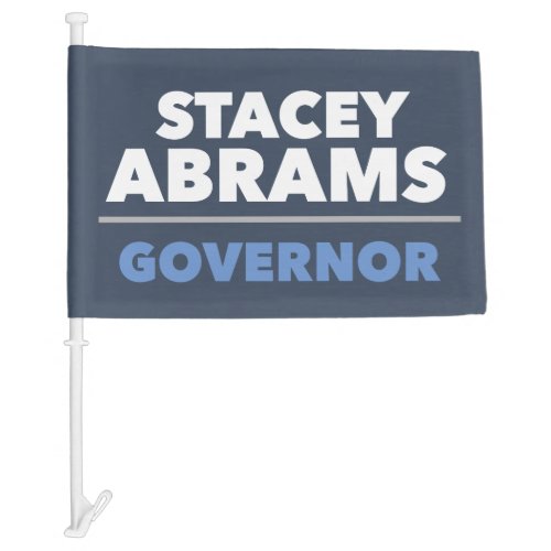 Stacey Abrams for governor Georgia _ Democrats Car Flag