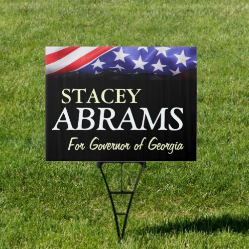 Stacey ABRAMS For Governor Yard Sign