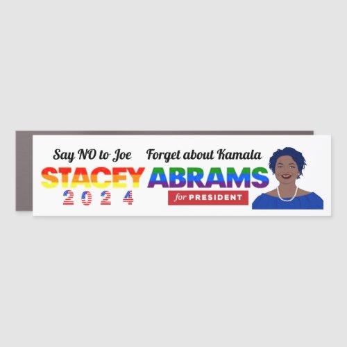 Stacey Abrams for President 2024 Car Magnet