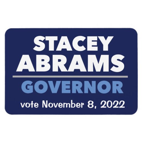 Stacey Abrams Governor car magnet with date