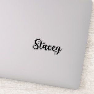 Stacey Name - Handwritten Calligraphy Sticker