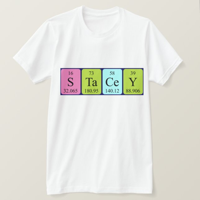 Stacey periodic table name shirt (Design Front)