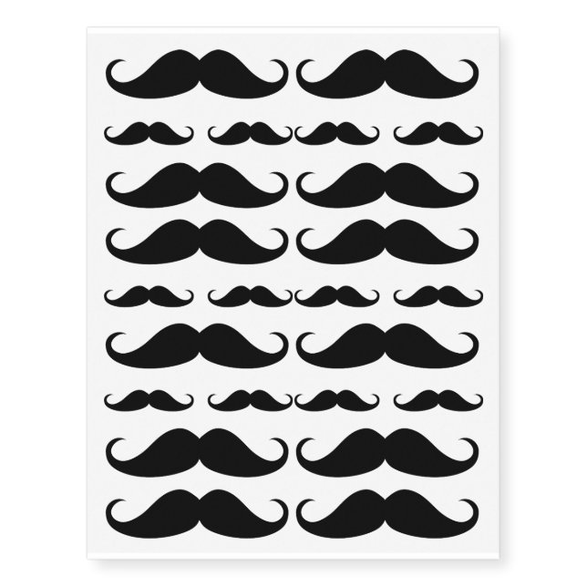 'Stache Stash Temporary Tattoos (Front)