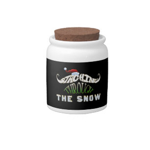 Staching Through the Snow Candy Jar