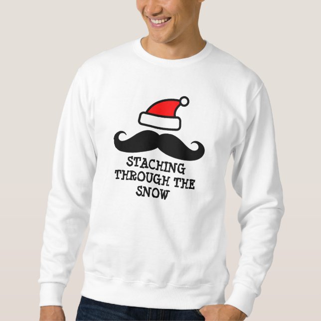 Staching through the snow | Christmas sweater (Front)