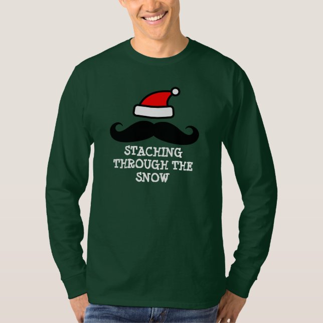 Staching through the snow | Cute Christmas sweater (Front)