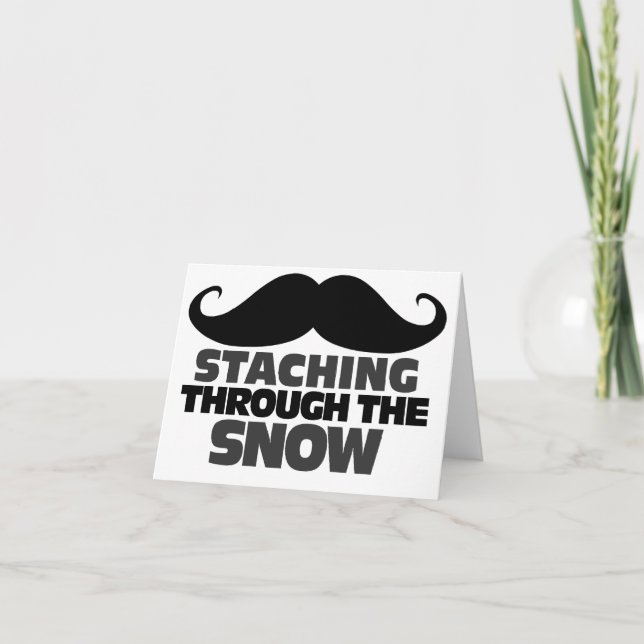 Staching through the Snow Holiday Card (Front)